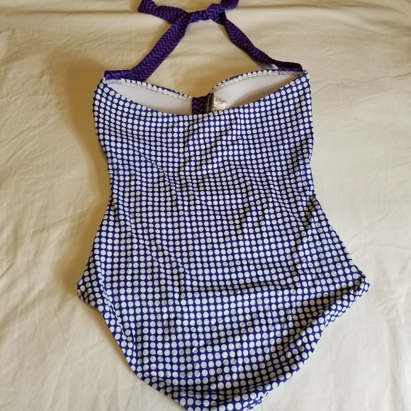 Tommy Bahama One Piece Checkered Print Swimsuit - Picture 6 of 8